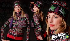 Комплект Олени (свитшот, шарф, шапка)